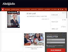 Tablet Screenshot of elmundodelabogado.com